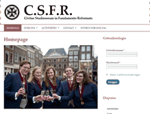 Tablet Screenshot of csfr.nl